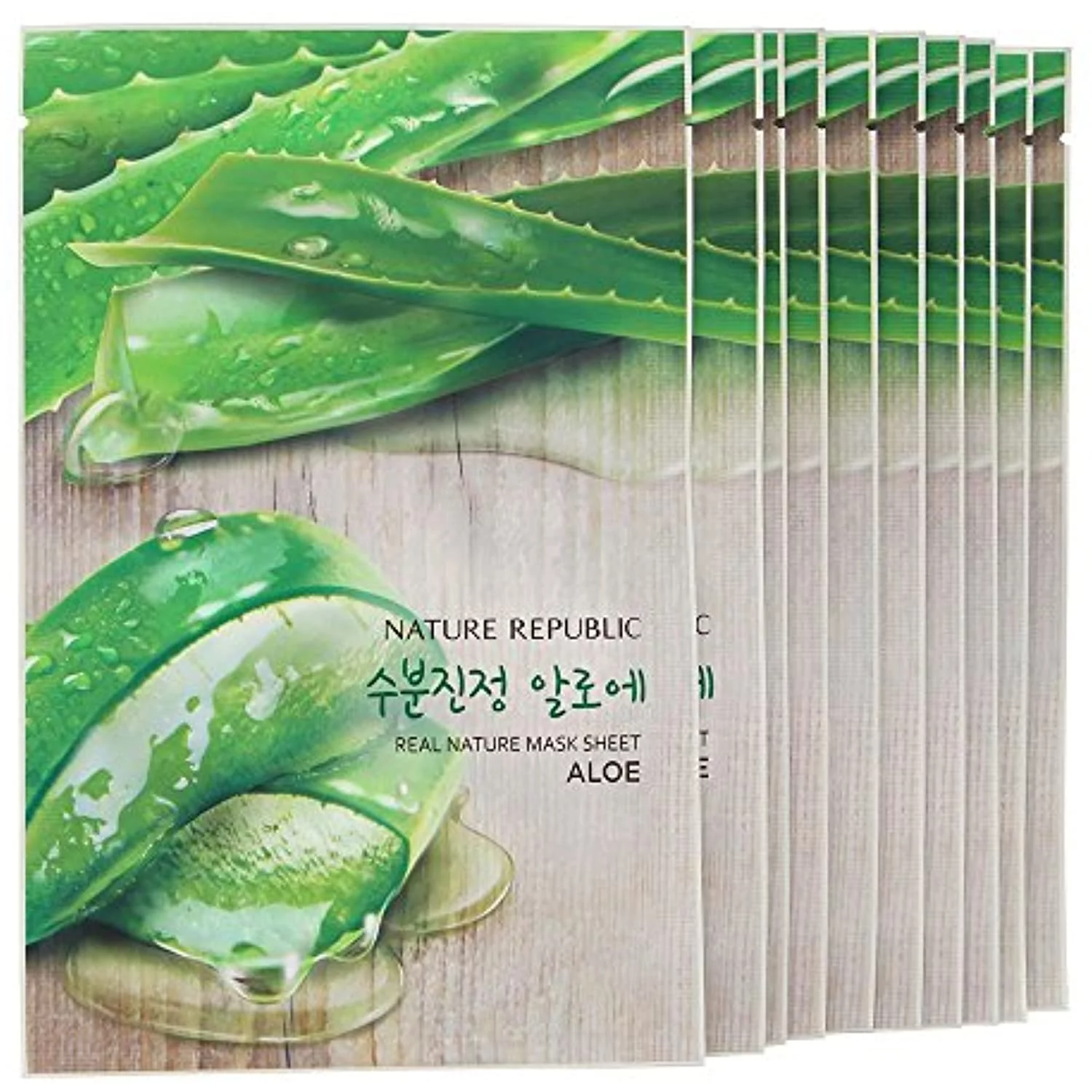 Nature Republic Real Nature Mask Sheet - 10 Sheets Aloe