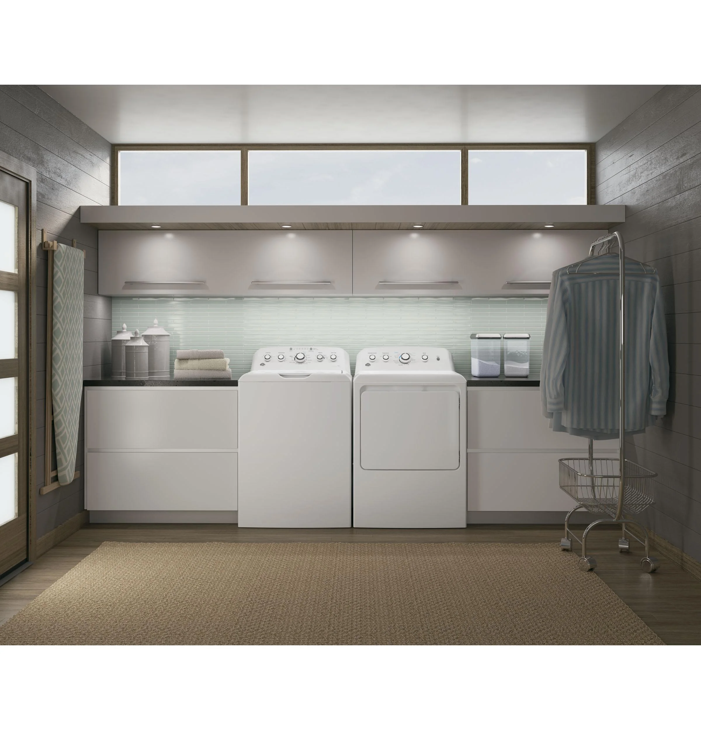 GE® Appliances 7.2 cu. ft. Capacity Aluminized Alloy Drum Electric Dryer model GTD42EASJWW in white