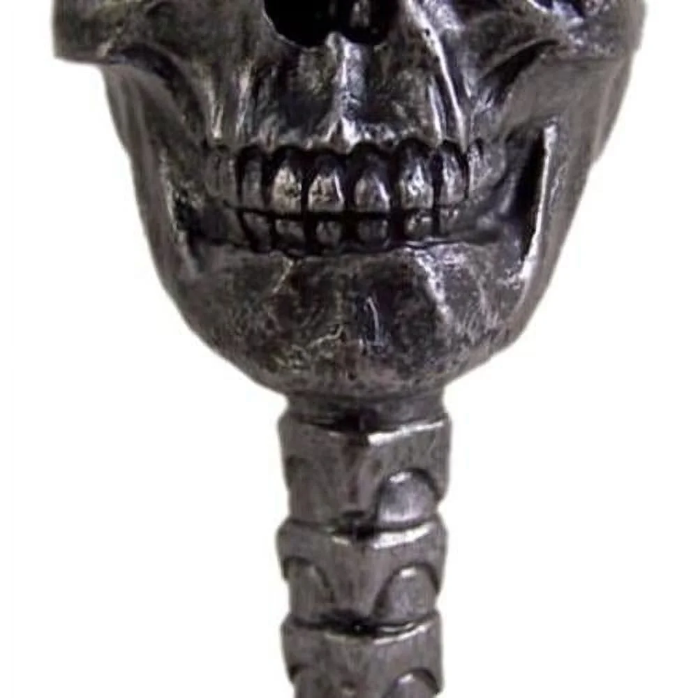 Metallic Finish Grinning Wine Goblet With Stainless Steel Liner, 5 Ounce