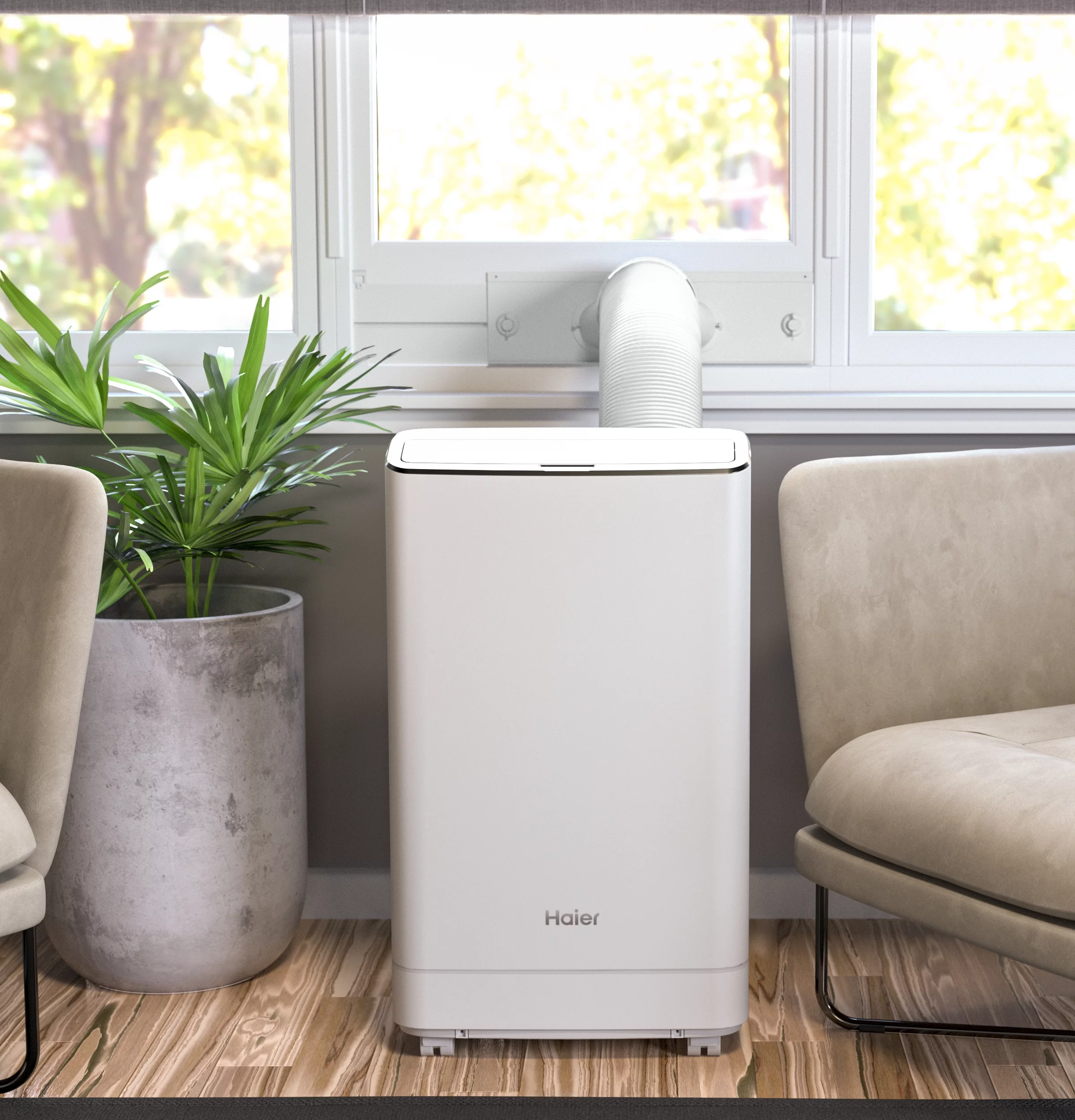 Haier 7200 BTU Portable Air Conditioner for 350 Sq ft with Remote Included (10000 BTU ASHRAE)
