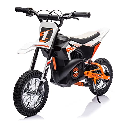 Kids Ride on Motorcycle,24V Electric Car for Kids,13.6MPH Max Electric Dirt Bike with Variable Speed,Mini Bike with Rear Wheel Suspension, Rear Wheel Disc Brake (24V, Blue)