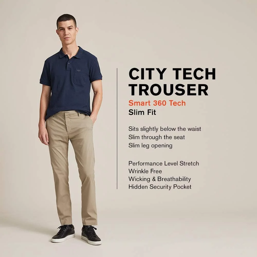 Dockers Men's Slim Fit Smart 360 Tech City Tech Trouser Pants