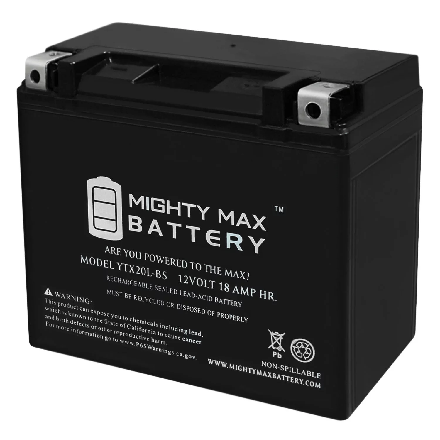 YTX20L-BS Battery Replacement for Harley-Davidson FXR Series 99-00