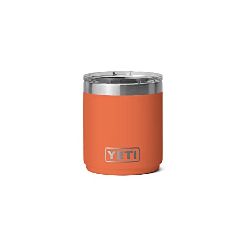 YETI Rambler Lowball, Vacuum Insulated Stainless Steel Stackable Lowball with MagSlider Lid, Stainless Steel, 10 oz (296 ml)