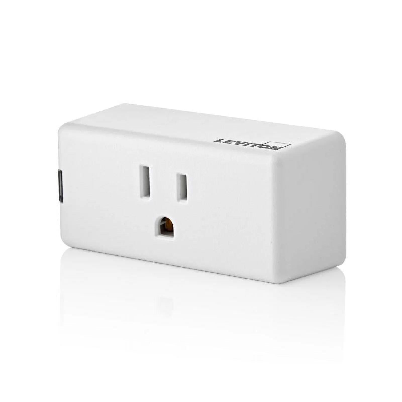 Leviton D215P-1RW Decora Smart Grounded Wi-Fi Mini Plug-In, White