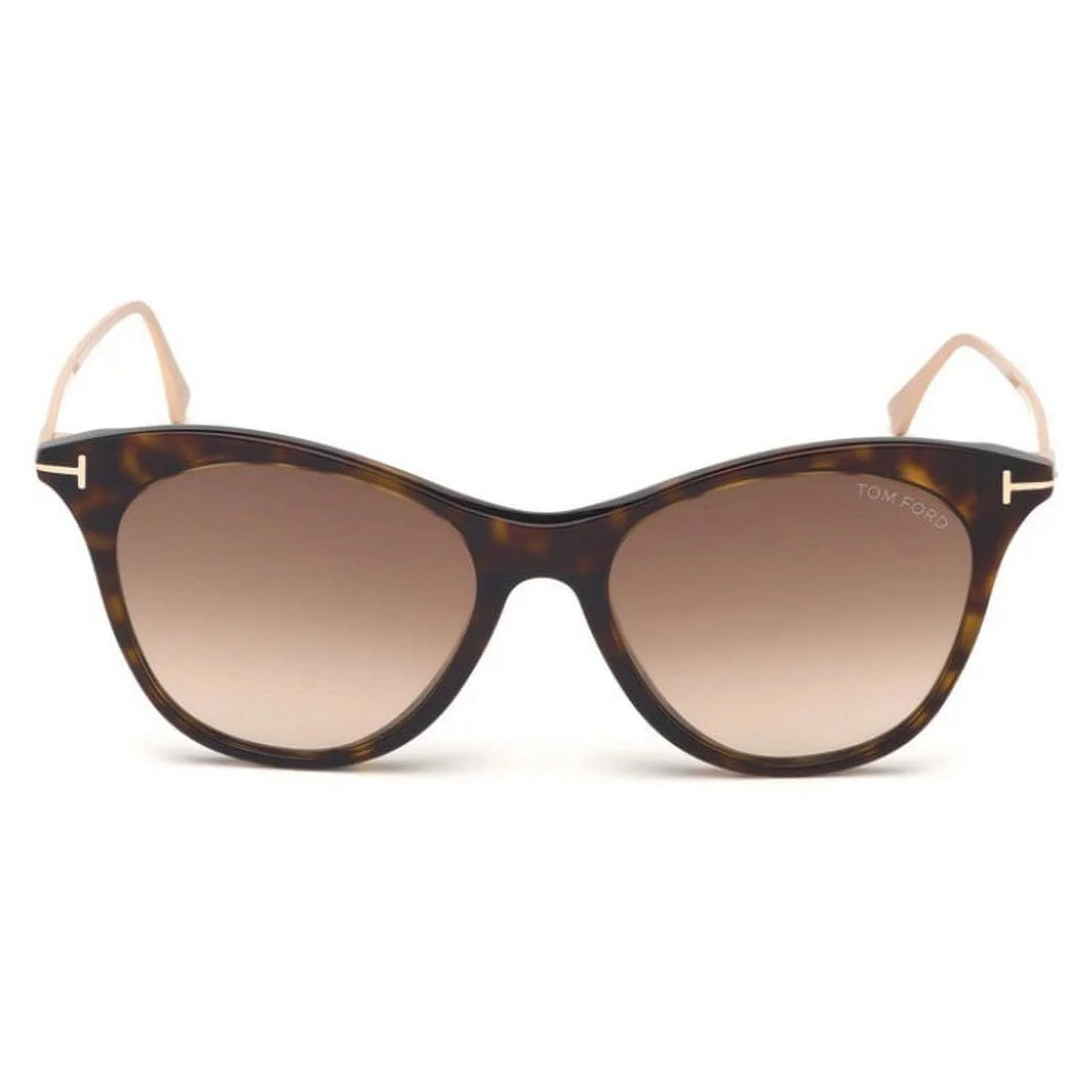 Sunglasses Tom Ford FT 0662 Micaela 52F Shiny Dark Havana, Rose Gold/ Gradient B