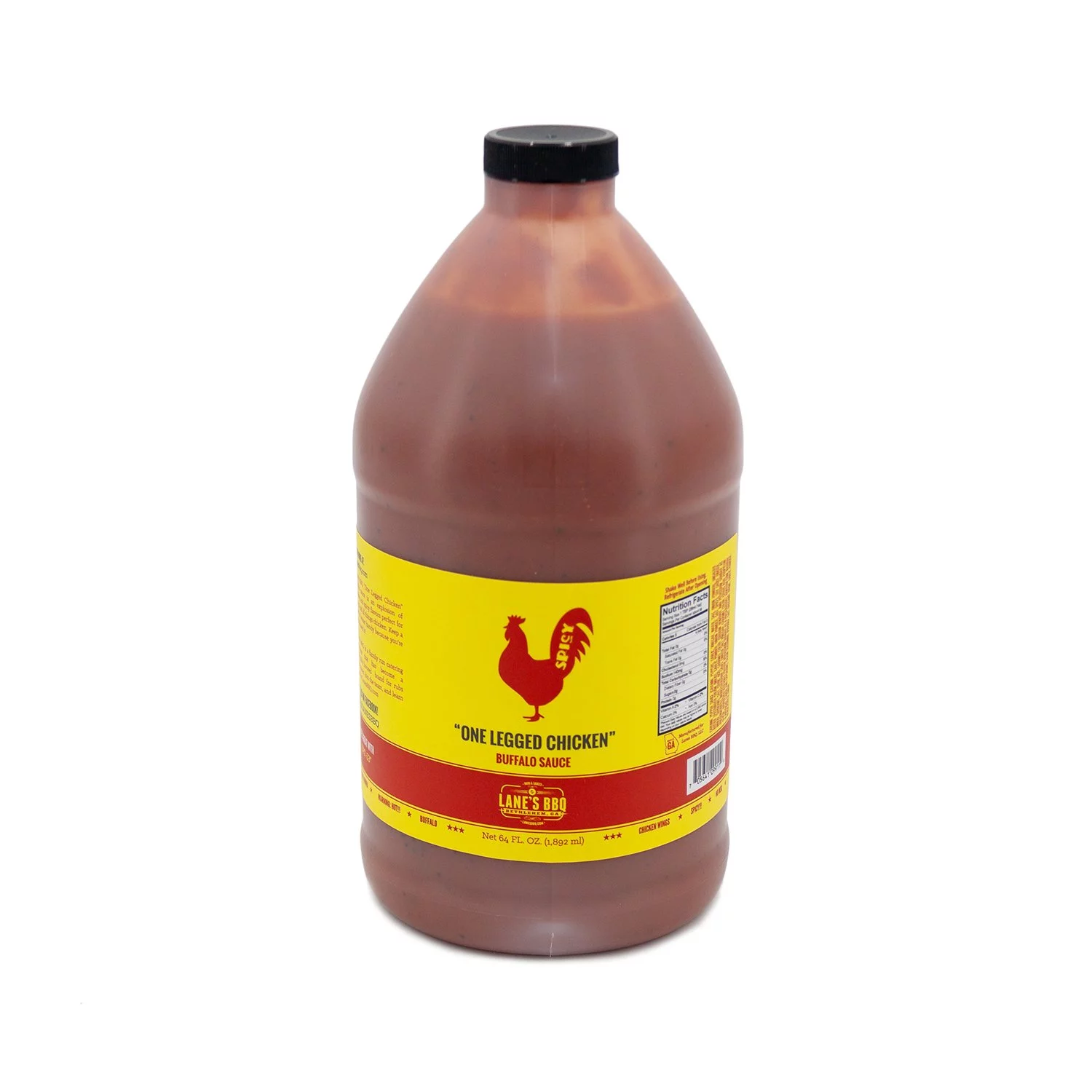Lane's One Legged Chicken Buffalo Sauce - 64oz Half-Gallon