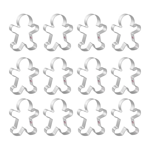 1 Dozen/12 Count Gingerbread Boy Men 4 Inch Cookie Cutters from The Cookie Cutter Shop – Tin Plated Steel Cookie Cutters