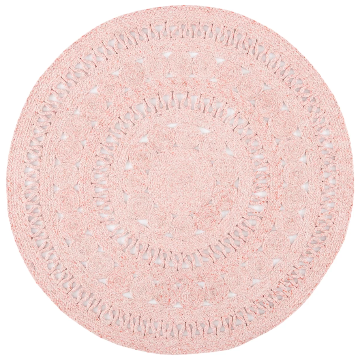 SAFAVIEH Cape Cod Collection CAP222U Handwoven Pink Rug