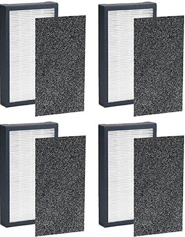 Nispira True HEPA Filter E Replacement Compatible with Germ Air Purifier Model 4100 4150BL 4150P  4 Packs