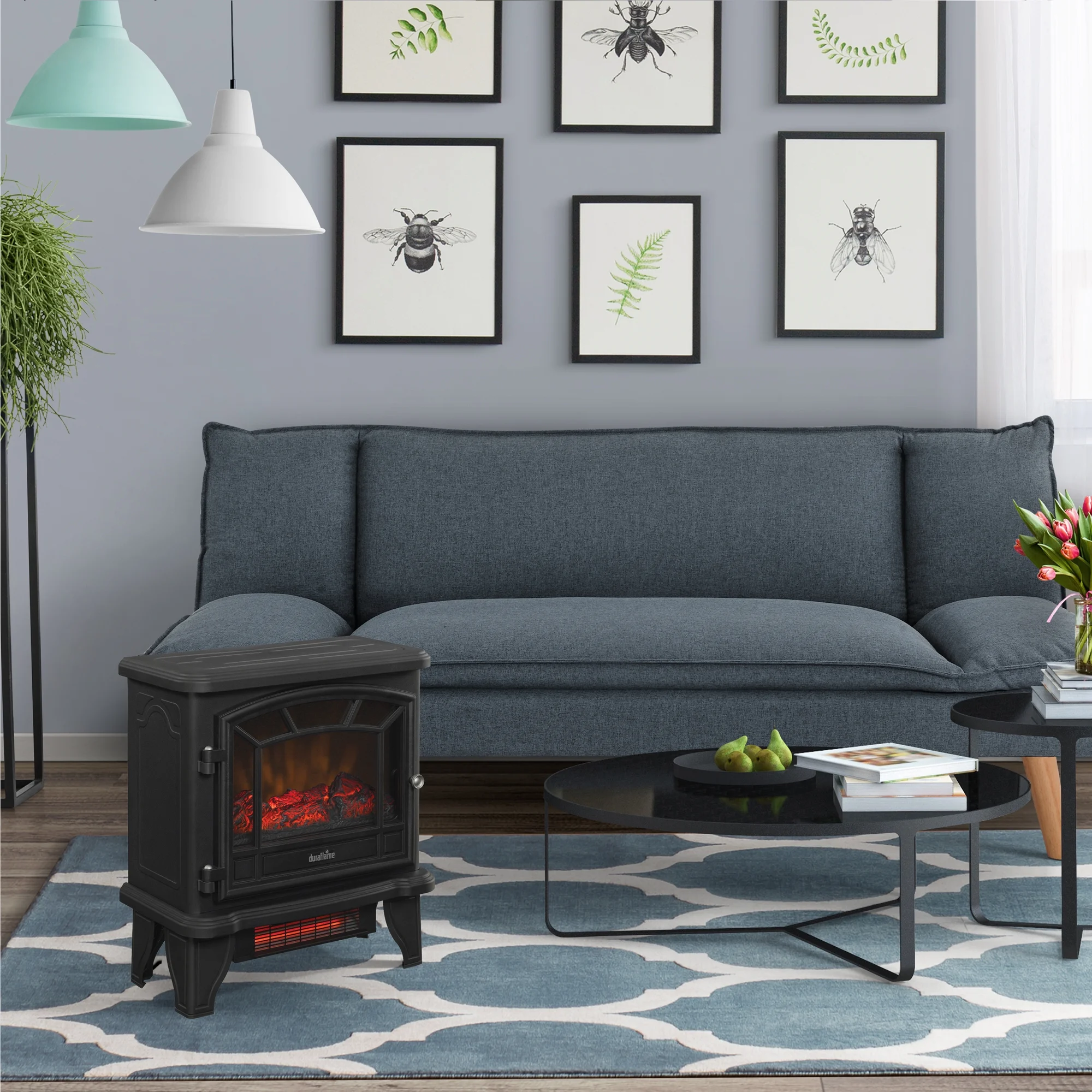 Duraflame 1,000 sq ft Infrared Quartz Electric Fireplace Stove Heater