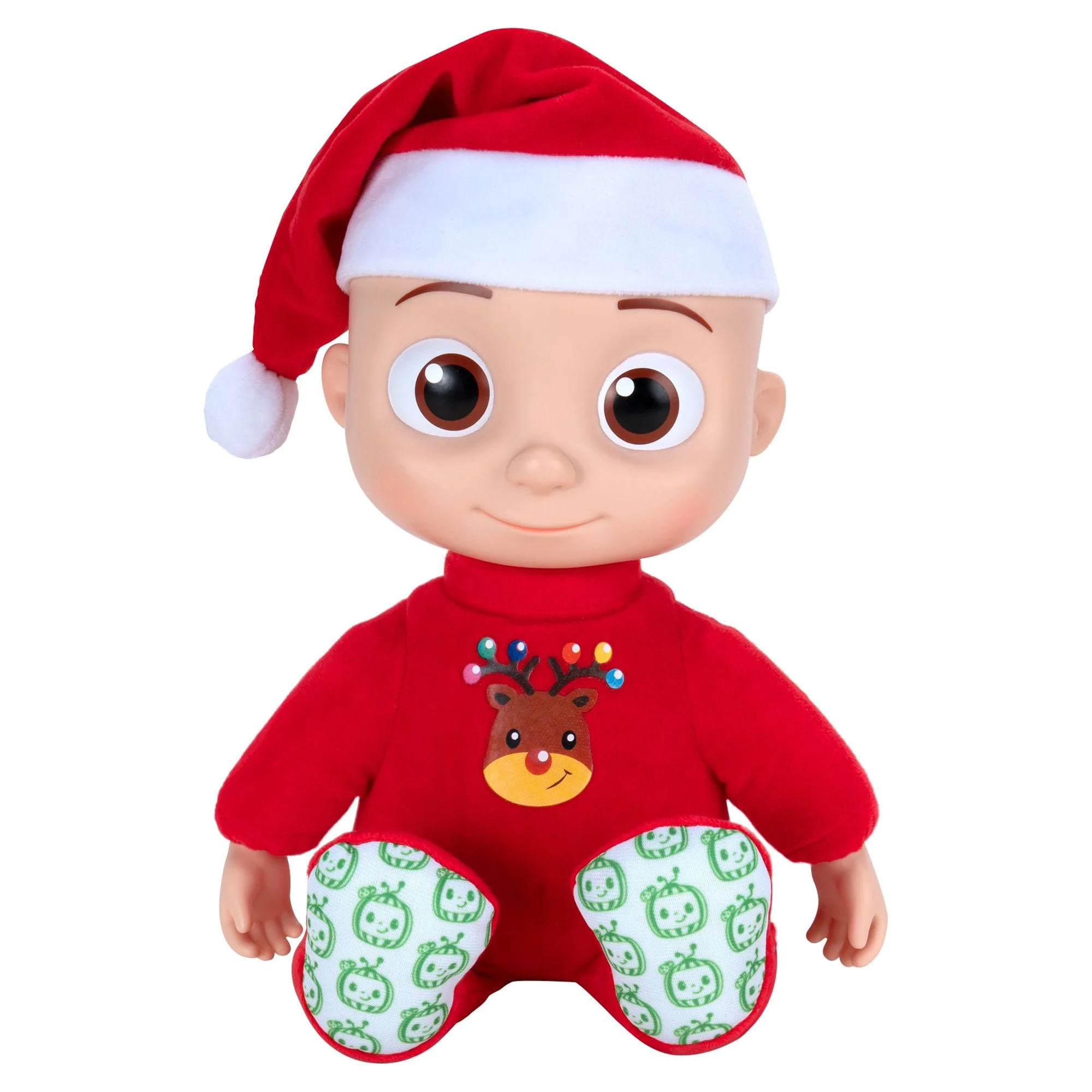 CoComelon Musical Deck the Halls JJ Doll - Includes JJ Roto Doll with Santa Hat - Festive Doll with Activated Sounds- Toys for Preschoolers