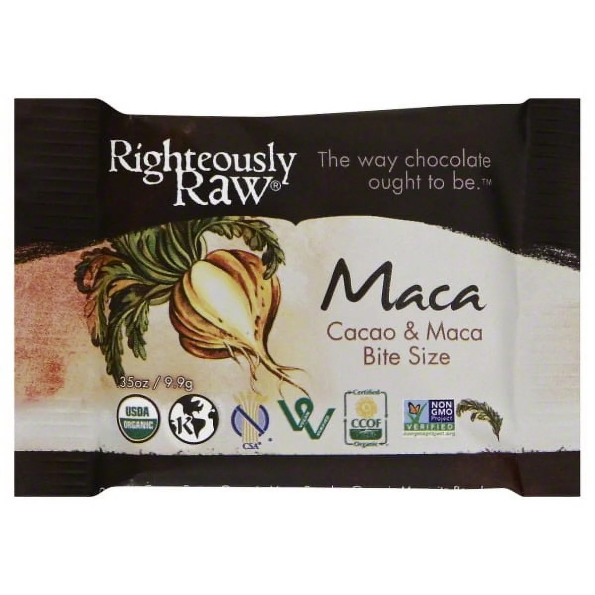 Earthsource Organics Righteously Raw  Chocolate, 0.35 oz