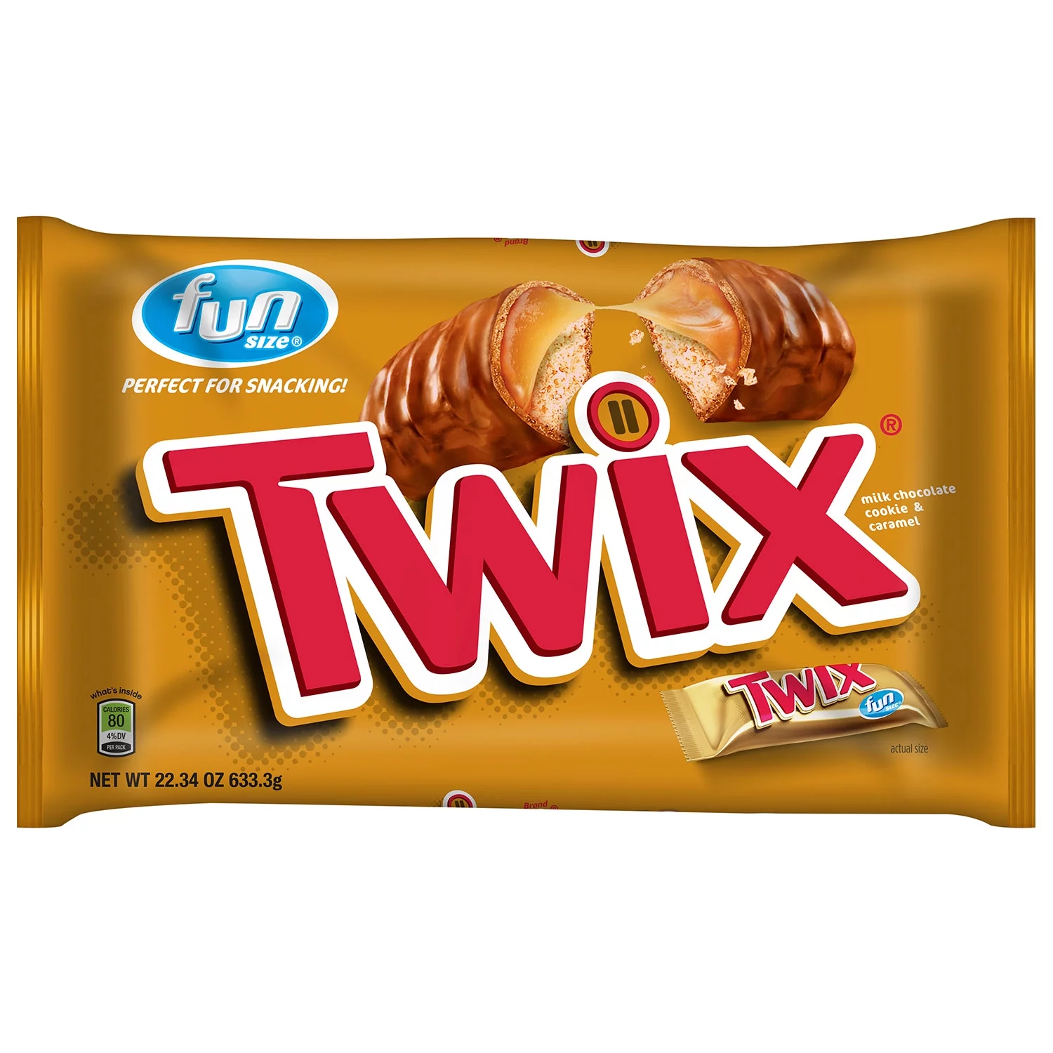 Twix Chocolate Cookie & Caramel Candy Bars, 22.34 Oz.