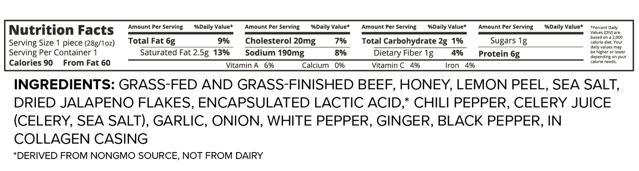 The New Primal Beef Jerky Sticks, Spicy, 1 oz (Pack of 20)