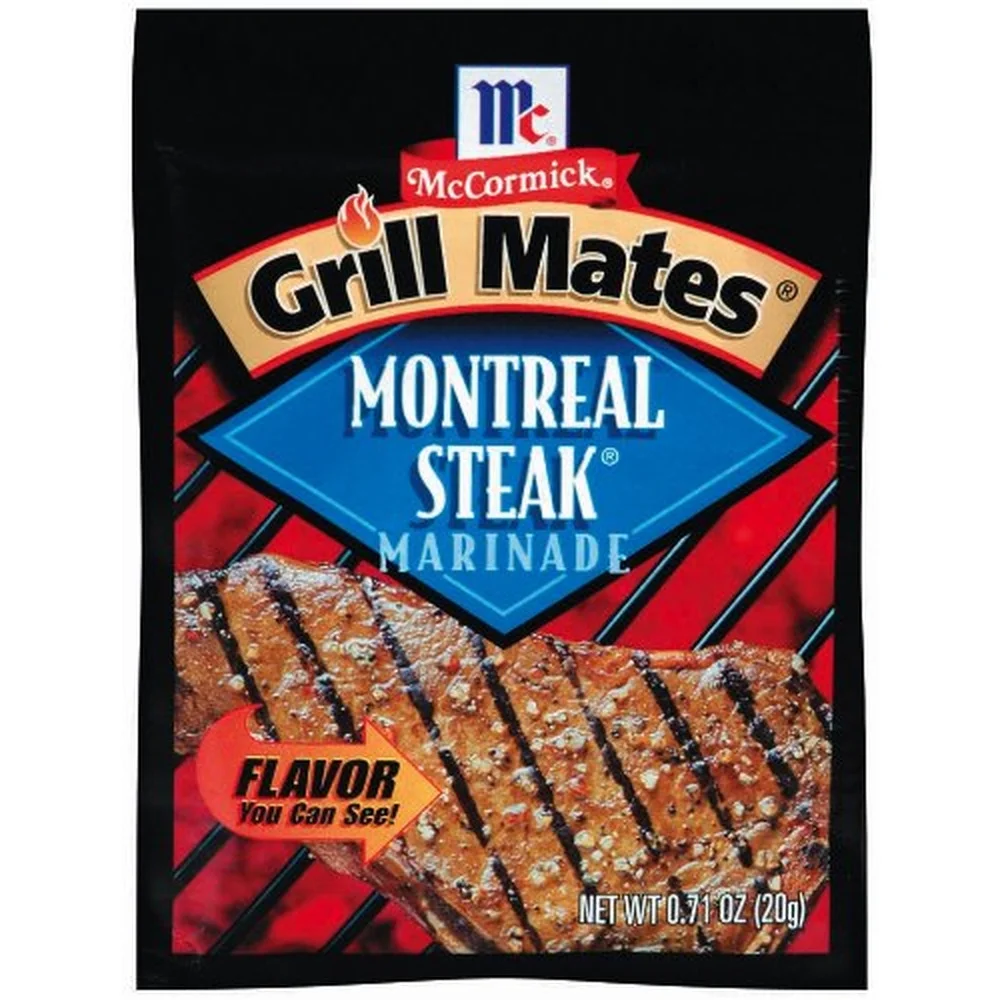 McCormick Grill Mates Montreal Steak Marinade Mix, 0.71 oz (Pack of 48)