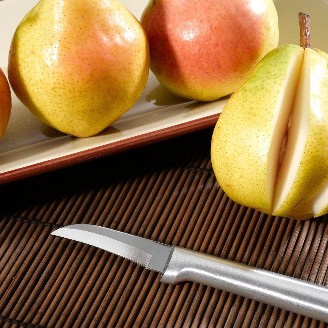 Rada Starter Knife Gift Set Stainless Steel Aluminum Handle Cheese Steak Butcher