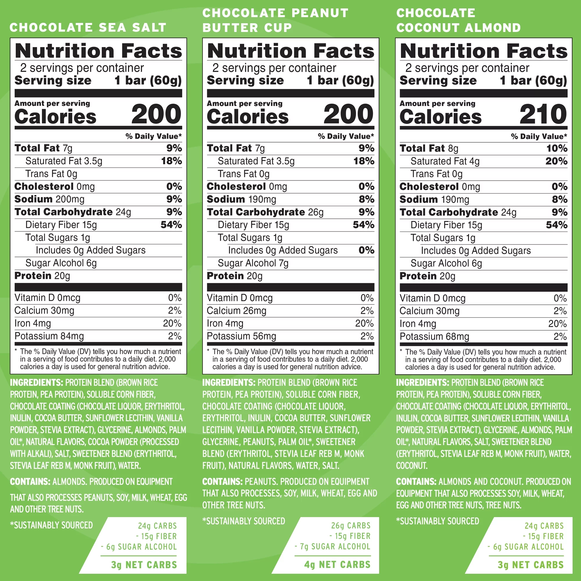 No Cow Dipped Protein Bars, Sampler Pack, Box of 12