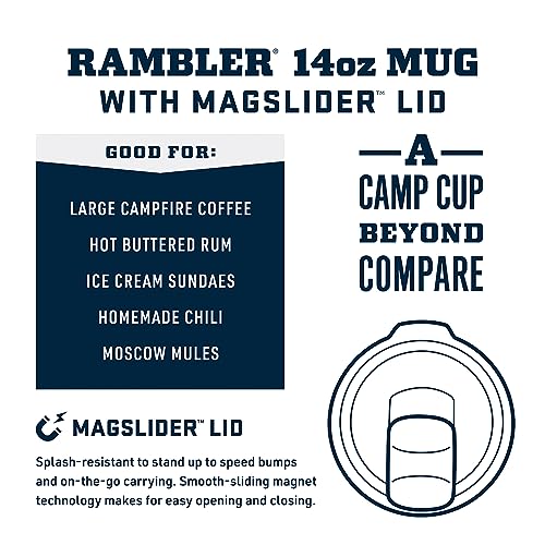 YETI Rambler 14 oz Stackable Mug, Vacuum Insulated, Stainless Steel with MagSlider Lid