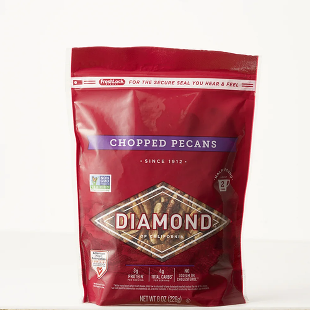 Diamond Pecan Chopped 12/8oz (Pack of 36)