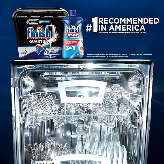 Finish - Quantum - 84ct - Dishwasher Detergent - Powerball - Advanced Clean & Shine - Dishwashing Tablets - Dish Tabs