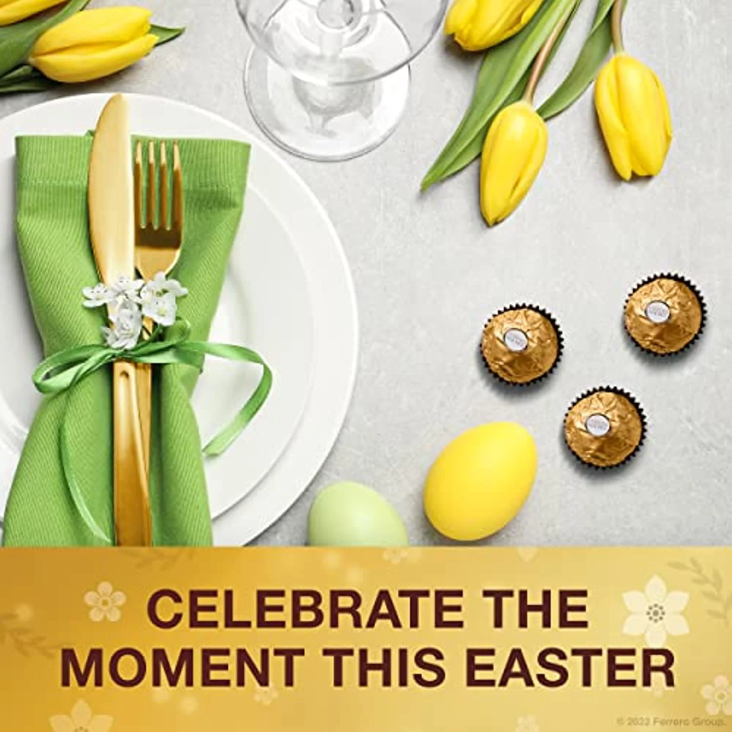 Ferrero Rocher Fine Hazelnut Milk Chocolate, 42 Count, Chocolate Candy Gift Box, 18.5 Oz, Perfect For Easter Gifting