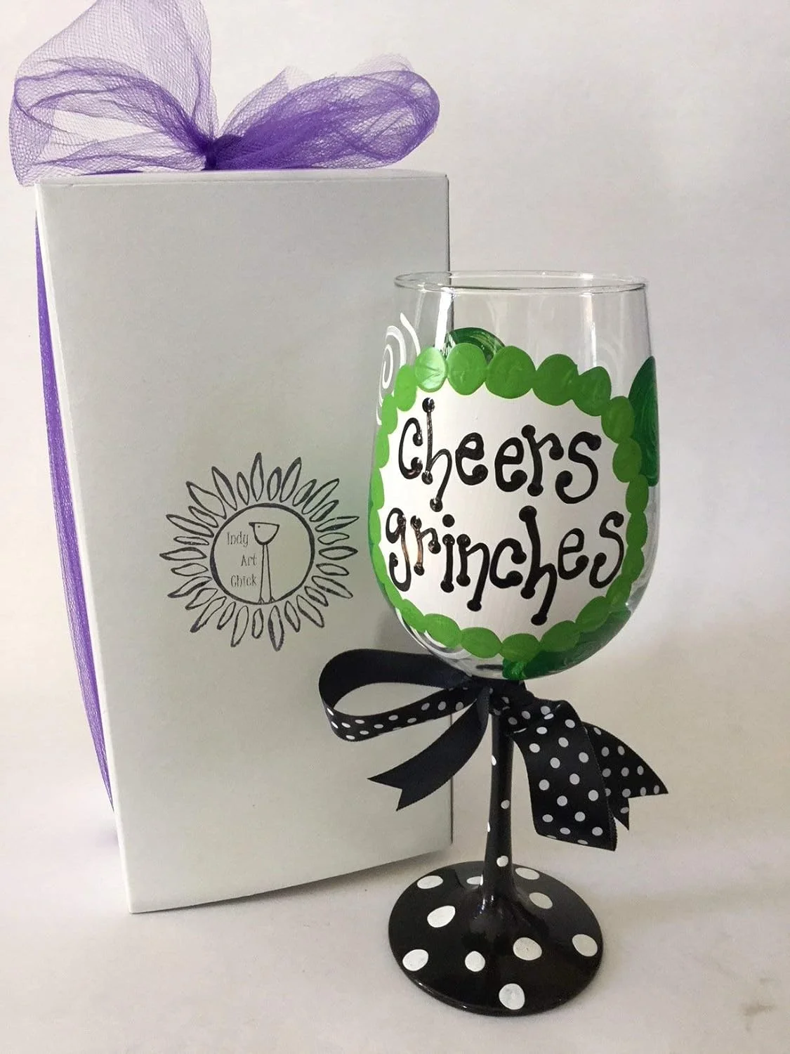 Cheers Grinches Wine Glass