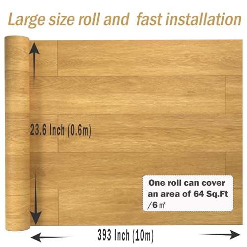 Oxdigi Peel and Stick Vinyl Flooring Roll 24