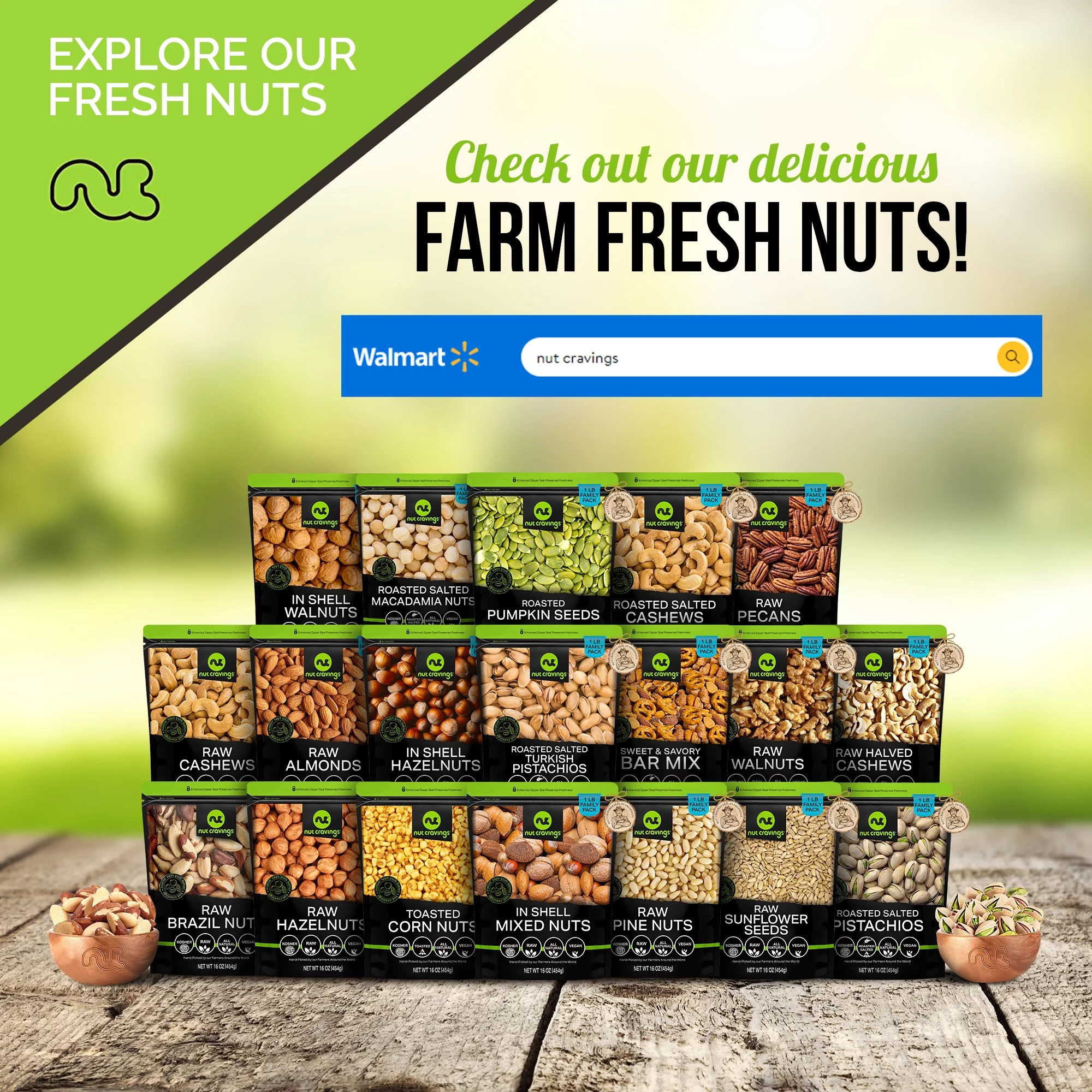 Premium Pine Nuts All Natural, Kosher, Vegan, Raw Pignolias by Nut Cravings (16oz - 1 lbs)