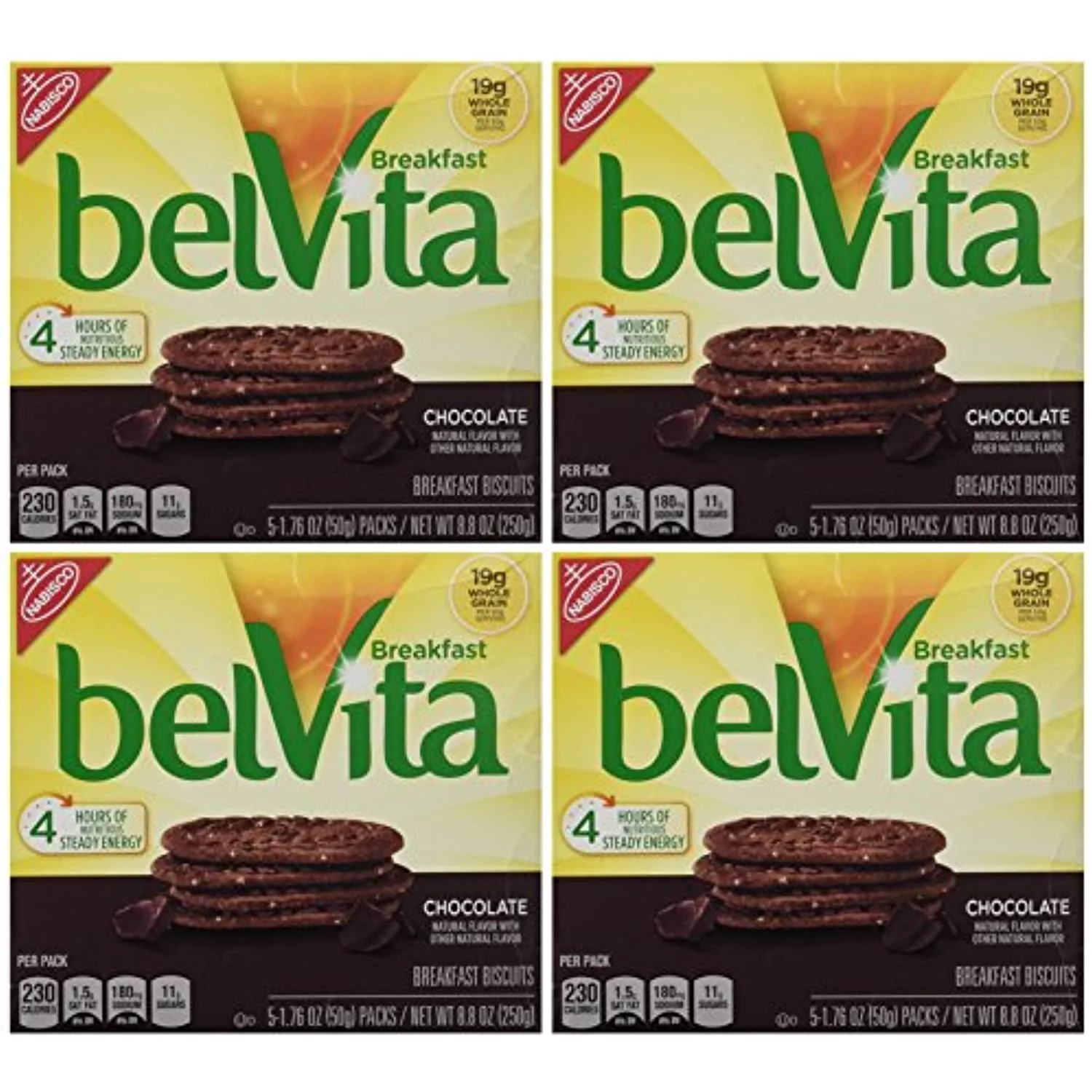 Belvita Chocolate Breakfast Biscuits, 8.8 Ounce (Pack Of 4)