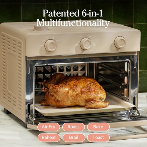 Our Place Wonder Oven | 6-in-1 Air Fryer & Toaster Oven with Steam Infusion | Compact, Countertop Friendly, Fast Preheat, Multifunctional | Air Fry, Toast, Roast, Bake, Reheat & Broil | Char