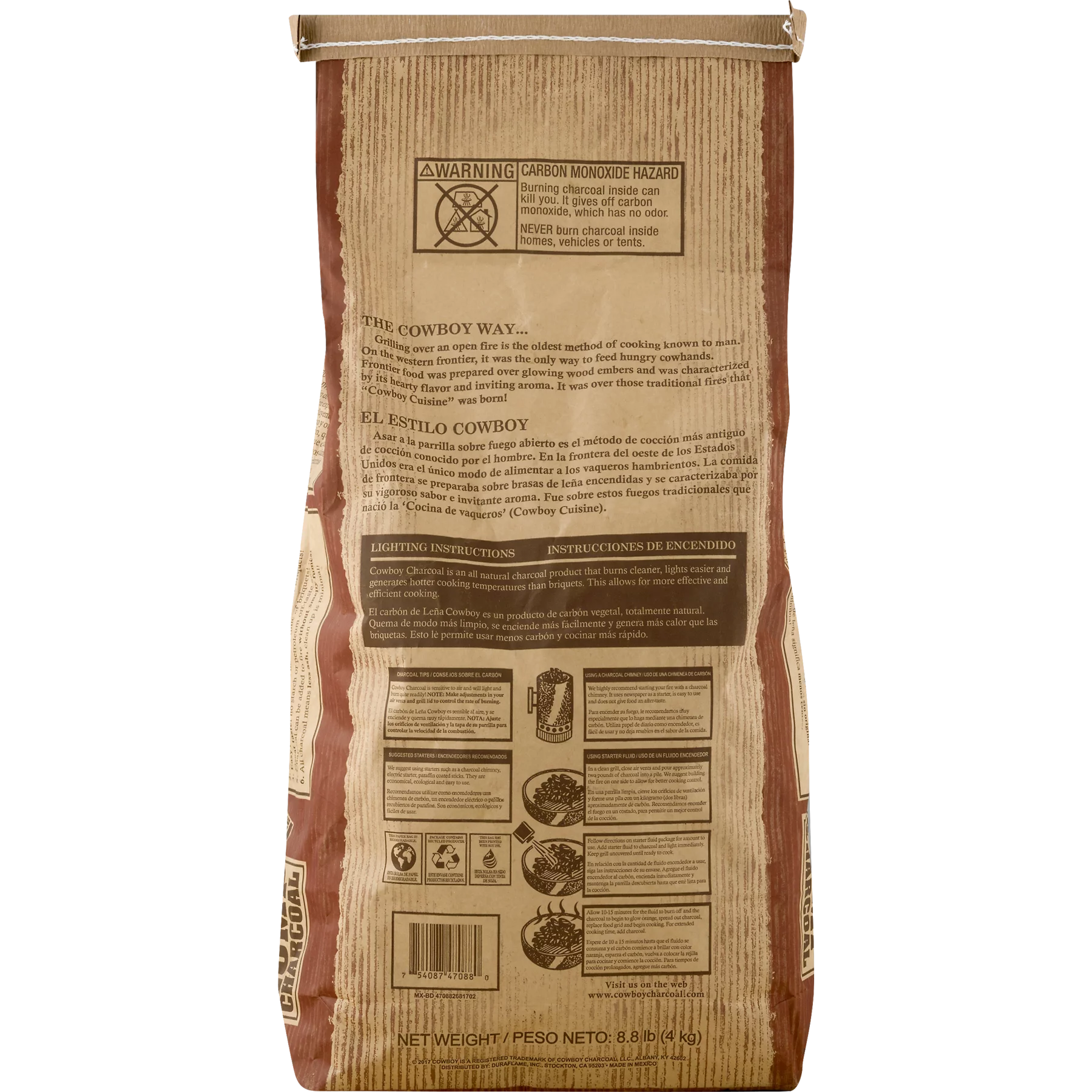 Cowboy 8.8LB Hardwood Lump Charcoal