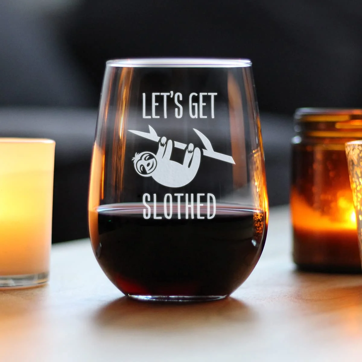 Get ed – Cute Funny Stemless Wine Glass, Large 17 Ounces, Etched Sayings, Gift Box