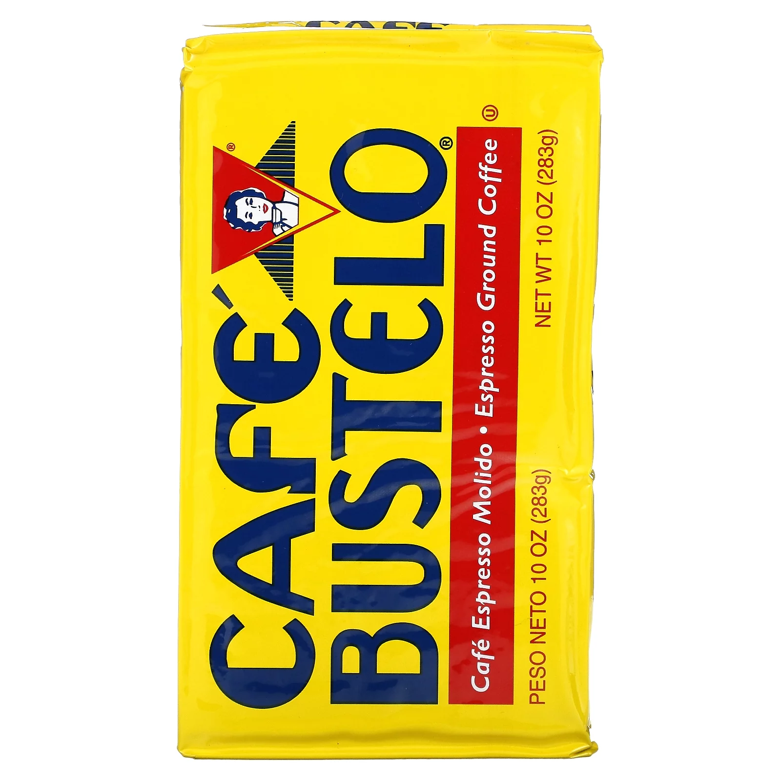 Cafe Bustelo, Espresso Ground Coffee, 1 Brick, 10 oz Pack of 4