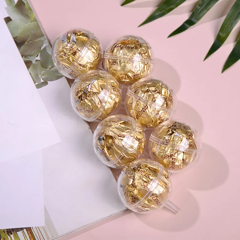 50Pcs Clear Chocolate Box Truffle Liner Flower Candy Box Bouquet Chocolate B WA
