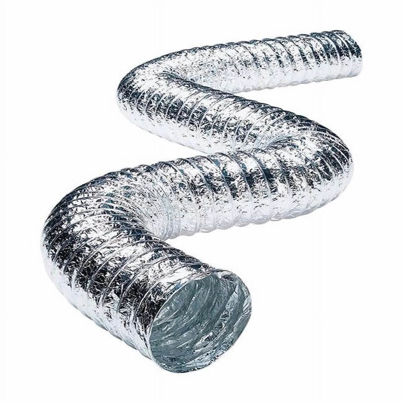 Deflecto  4 x 300 in. Metallic Aluminum Dryer Vent, White - Pack of 6
