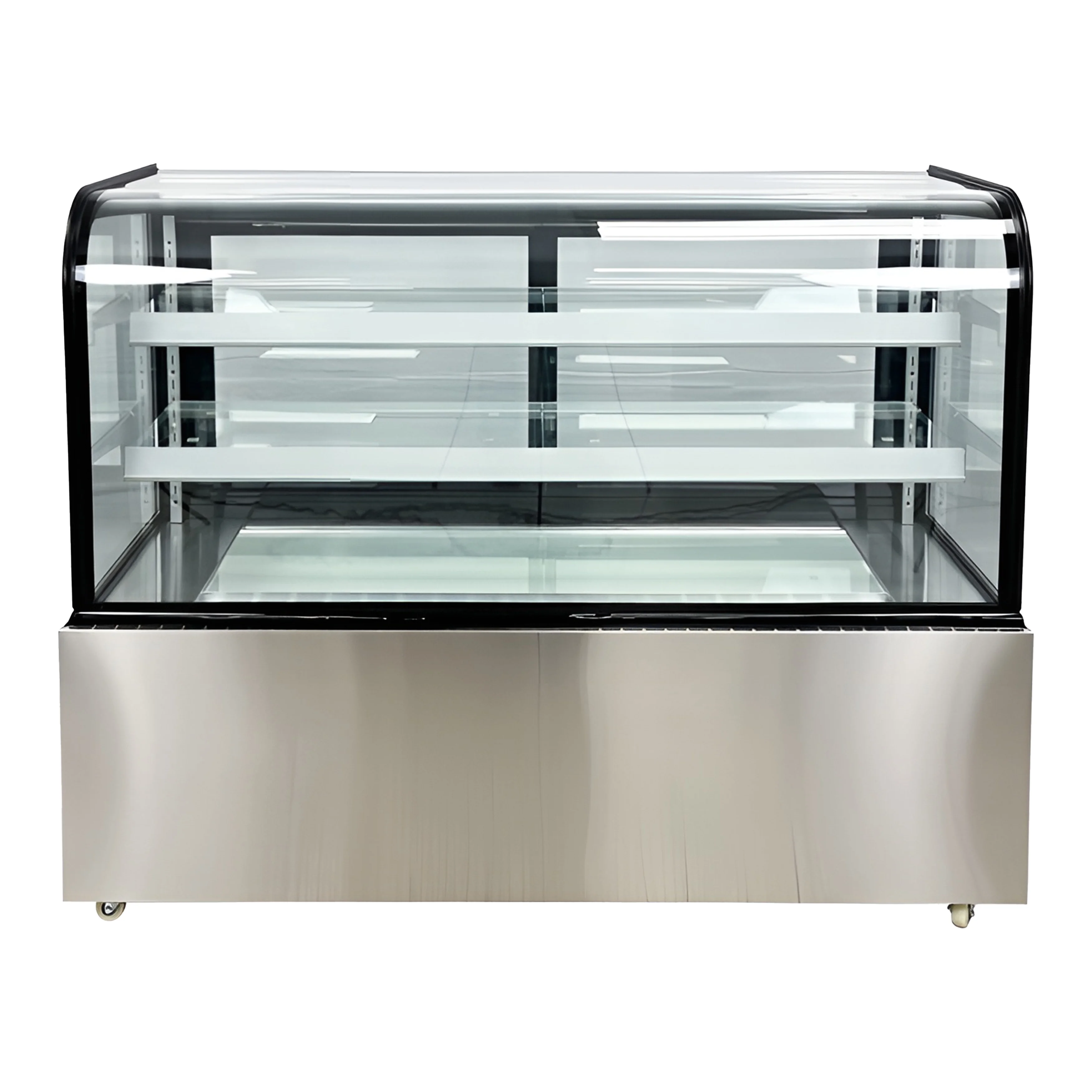 60 in. Commercial Double Tempered Glass Bakery Refrigerator Case 17.7 Cu. ft.
