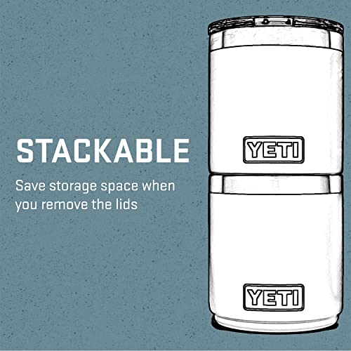 YETI Rambler Lowball, Vacuum Insulated Stainless Steel Stackable Lowball with MagSlider Lid, Stainless Steel, 10 oz (296 ml)