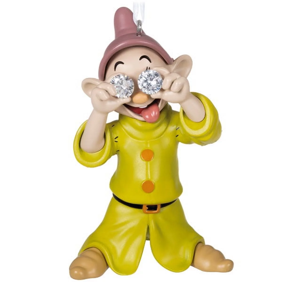 Hallmark QK1365 Disney Snow White and the Seven Dwarfs Diamond Eyes Dopey Metal 2021 Ornament