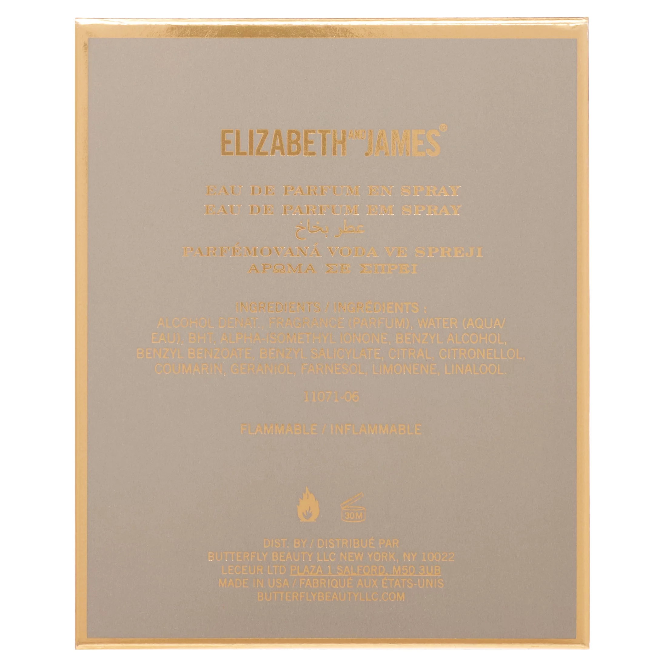 Elizabeth & James Nirvana French Grey Eau de Parfum Spray, Unisex Fragrance, 1 Oz