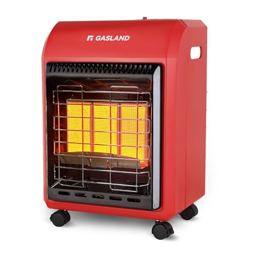 Gasland MHA18BN Propane Radiant heater, 18,000 BTU Warm Area up to 450 sq. ft, Portable LP Gas Heater for Garages, Workshops and Construction Sites, Ultra Quiet Propane Heater with LP Regulator Hose