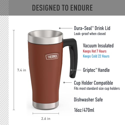 THERMOS ICON SERIES, Stainless Steel Mug, Granite, 16 oz