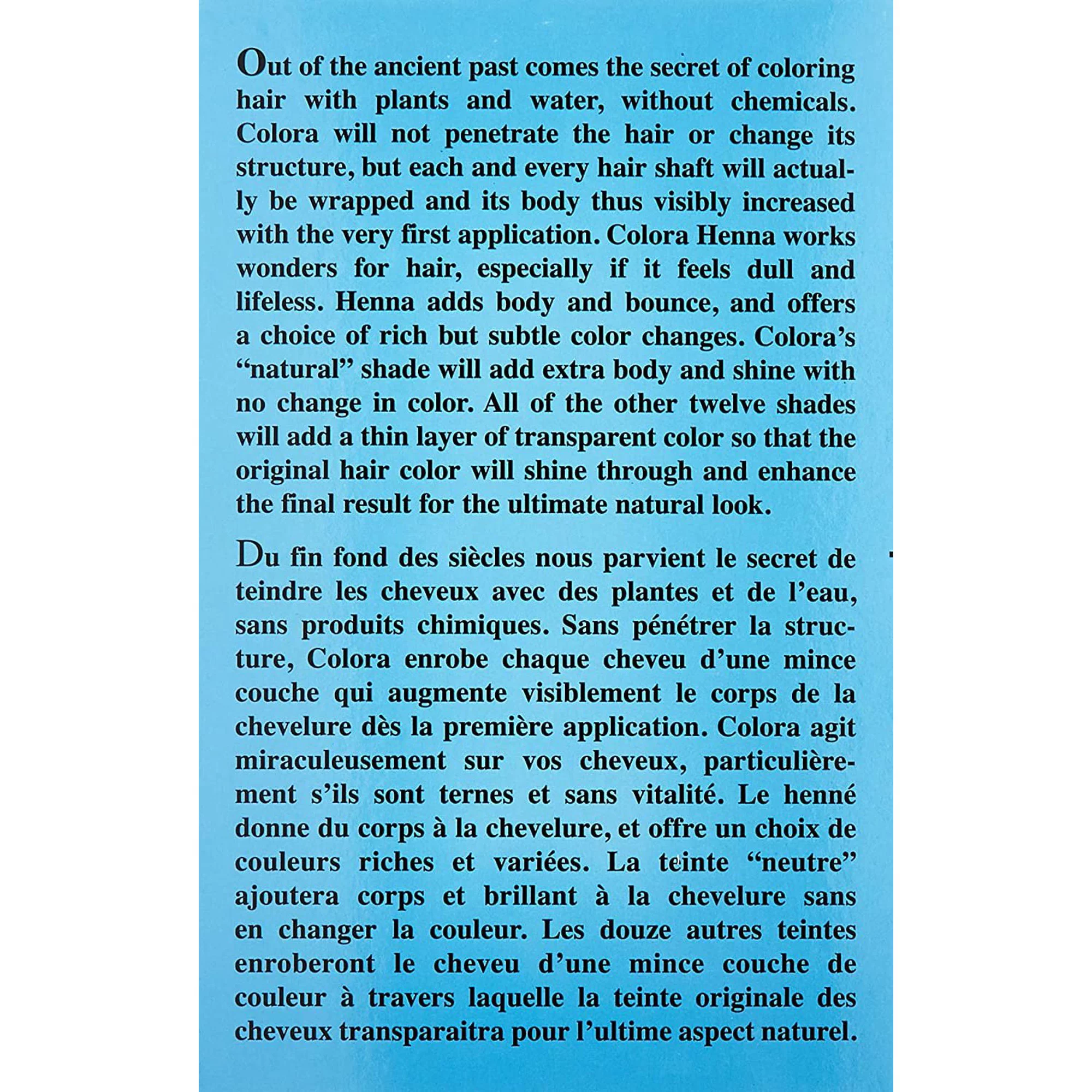 [ 6 PACK ] Colora Henna Powder Hair Color [ LIGHT BROWN ] 2 Oz. * BEAUTY TALK LA *