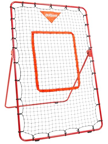 GoSports Baseball & Softball Pitching and Fielding Rebounder - Pitch Back Net - Choose Your Size