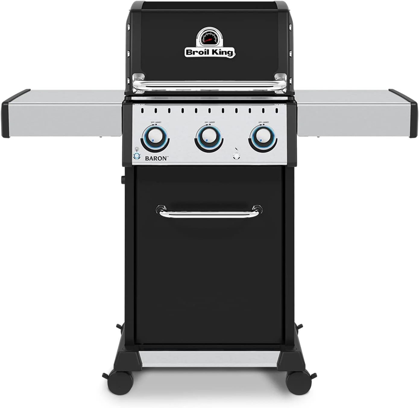 Broil King, Baron 320 Pro, 874214, Liquid Propane LP, Silver, Black
