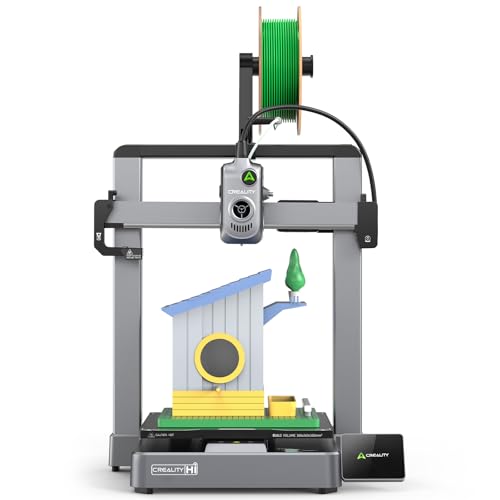 Creality Hi Combo Multicolor 3D Printer with CFS, 500mm/s High Speed Printing,Full-auto Leveling, Automatic Filament Reading, Fully Assemble, Silent Mode 3D Printers 10.24×10.24×11.81 inch