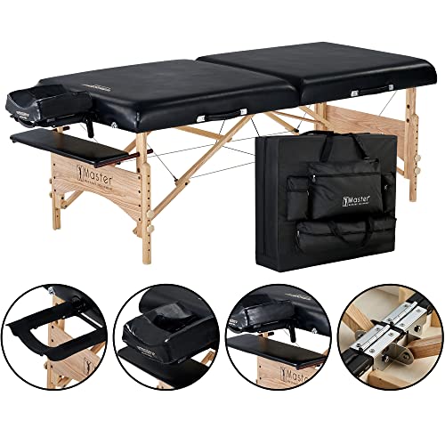 Master Massage Gibraltar Olympic LX Portable Massage Table Extra Wide Beauty Bed, Extra Wide for Larger Clients (32