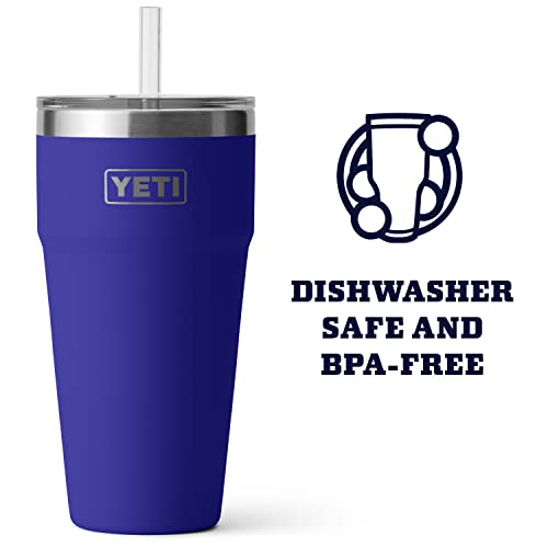 YETI Rambler 26 oz Straw Cup, Vacuum Insulated, Stainless Steel with Straw Lid