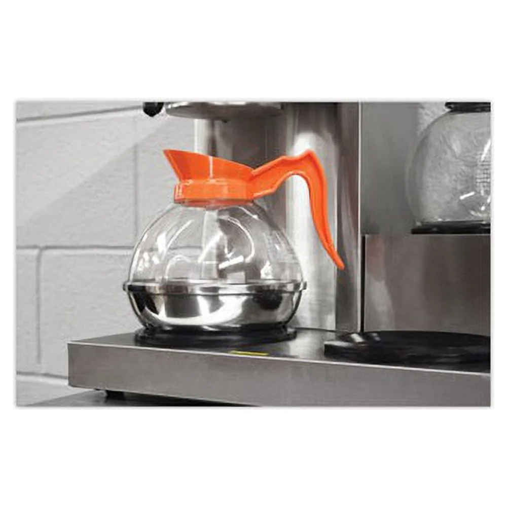 Unbreakable Decaffeinated Coffee Decanter 12-Cup, Stainless Steel/Polycarbonate