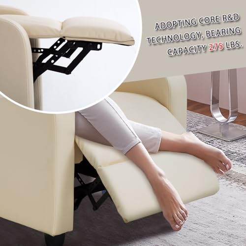 FDW Recliner Chair Reclining Sofa Leather Chair Home Theater Seating Lounge with Padded Seat Backrest